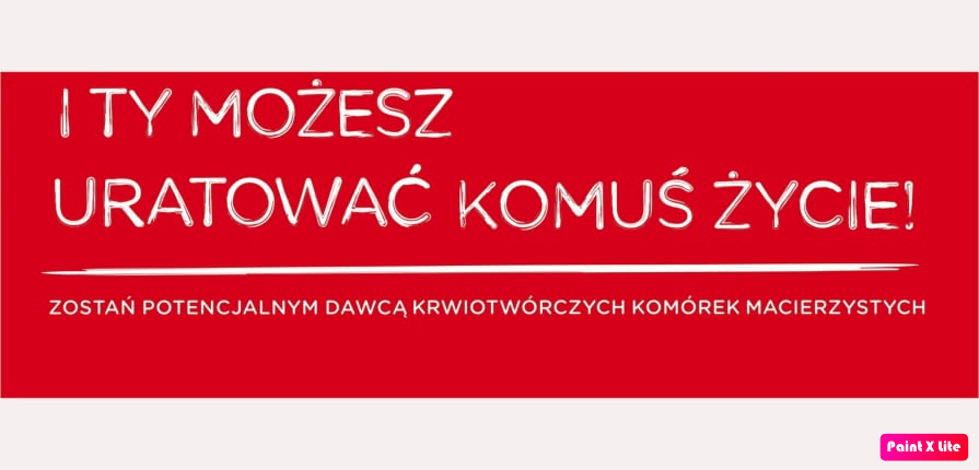 Stoisko rejestracji dawców szpiku